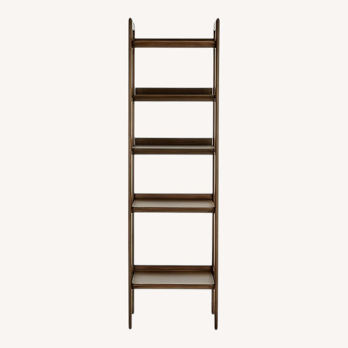 Used Crate & Barrel Tate 22" Walnut Storage Bookshelf for sale on AptDeco
