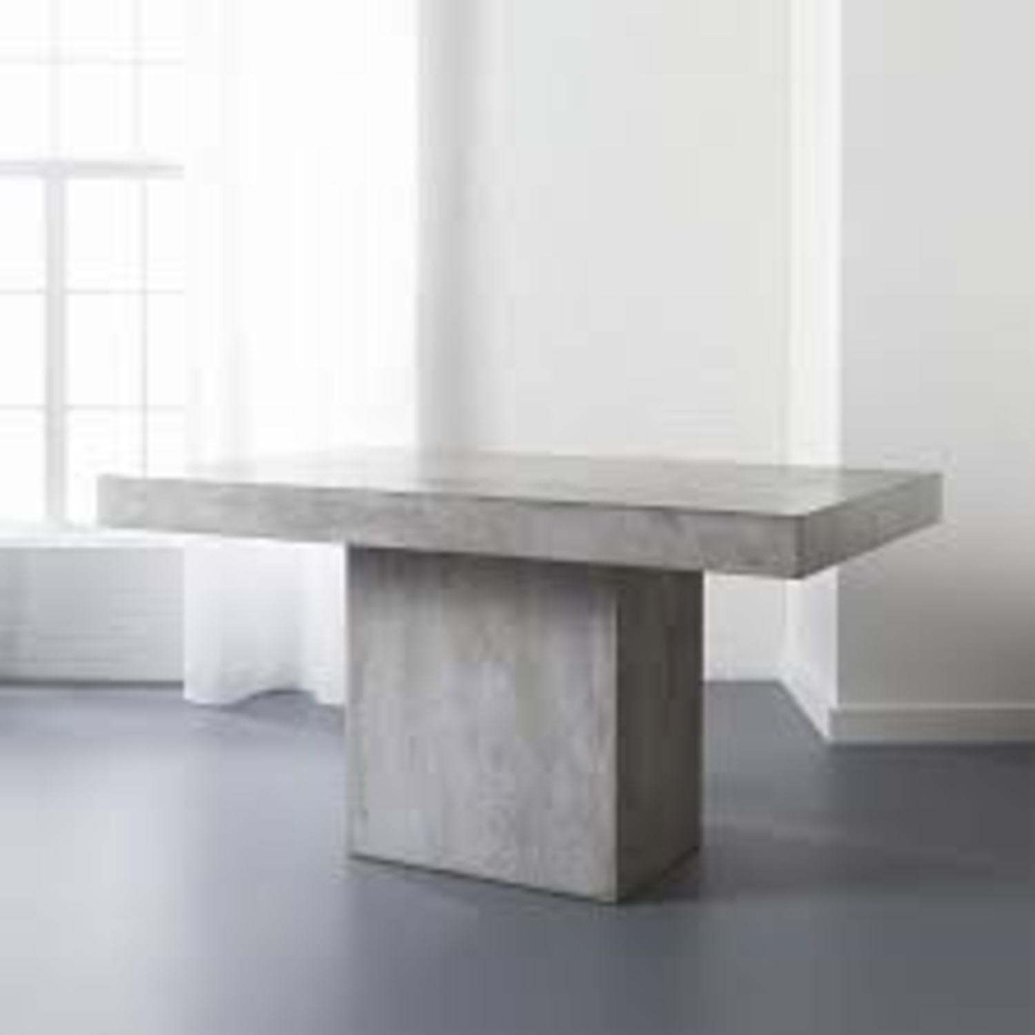 CB2 Fuze Light Gray Concrete Dining Sets - image-4