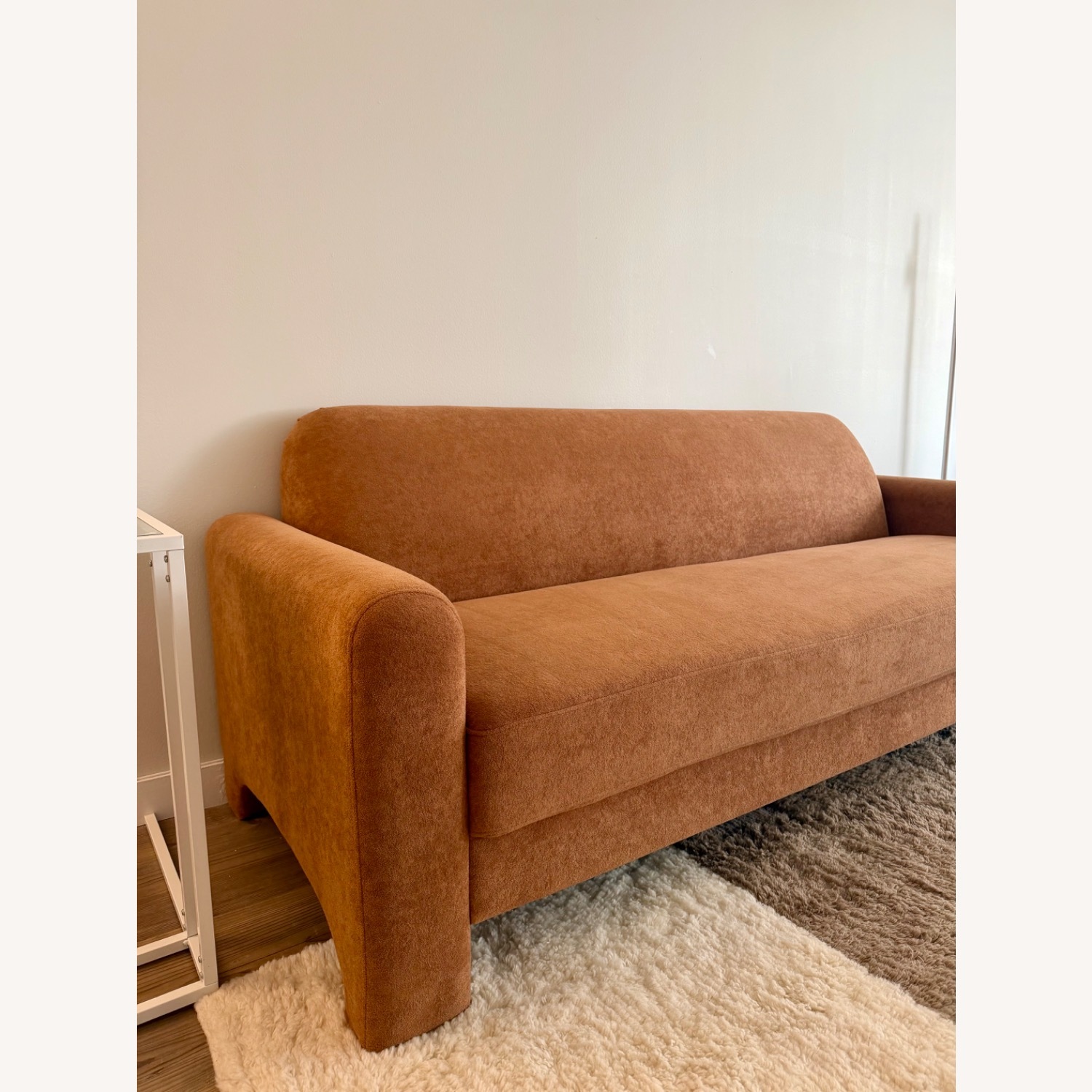 Wayfair Werts Light Brown Fabric 3+ Seater Sofa - image-4