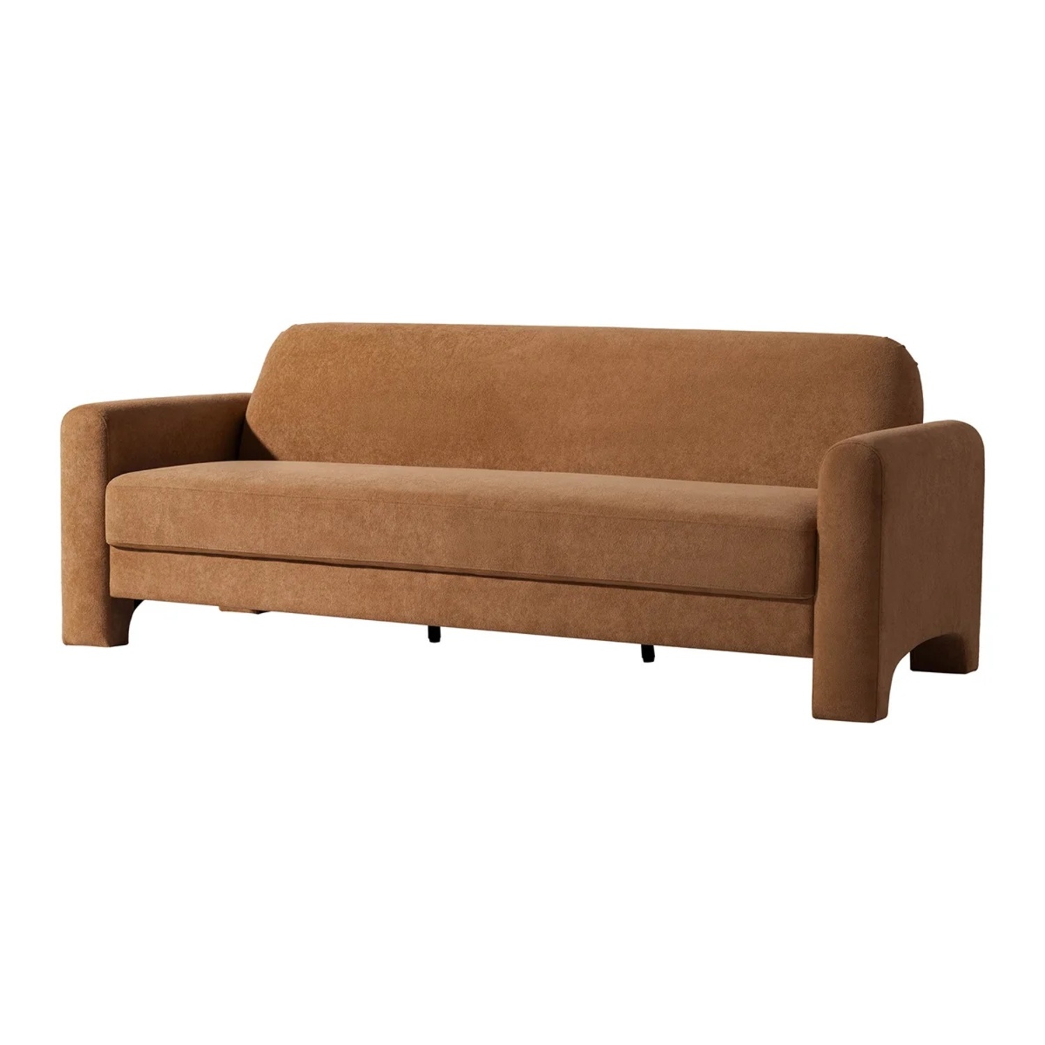 Wayfair Werts Light Brown Fabric 3+ Seater Sofa - image-8