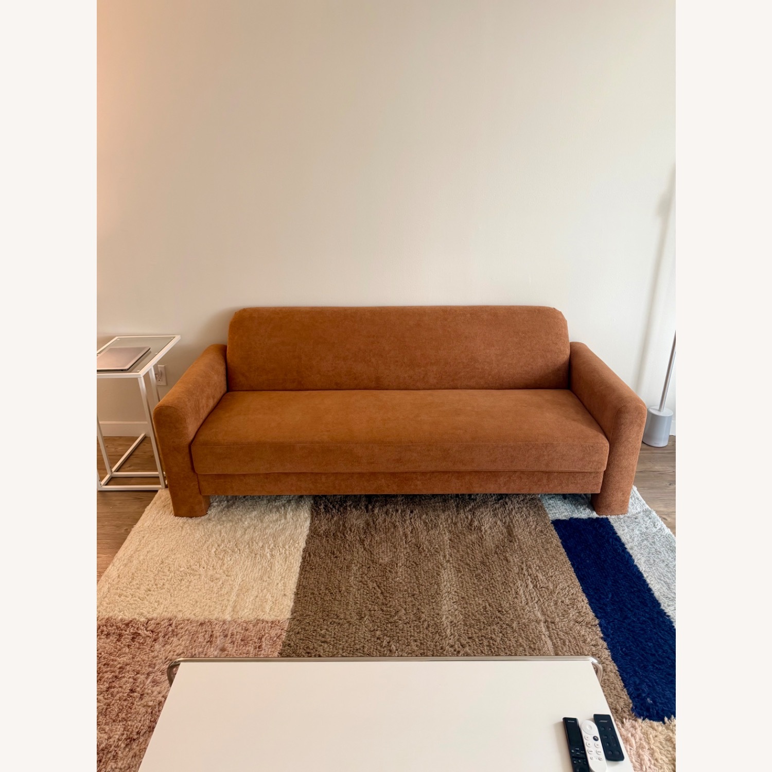 Wayfair Werts Light Brown Fabric 3+ Seater Sofa - image-1