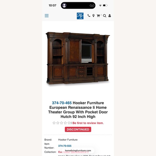 Used Hooker Media Center for sale on AptDeco