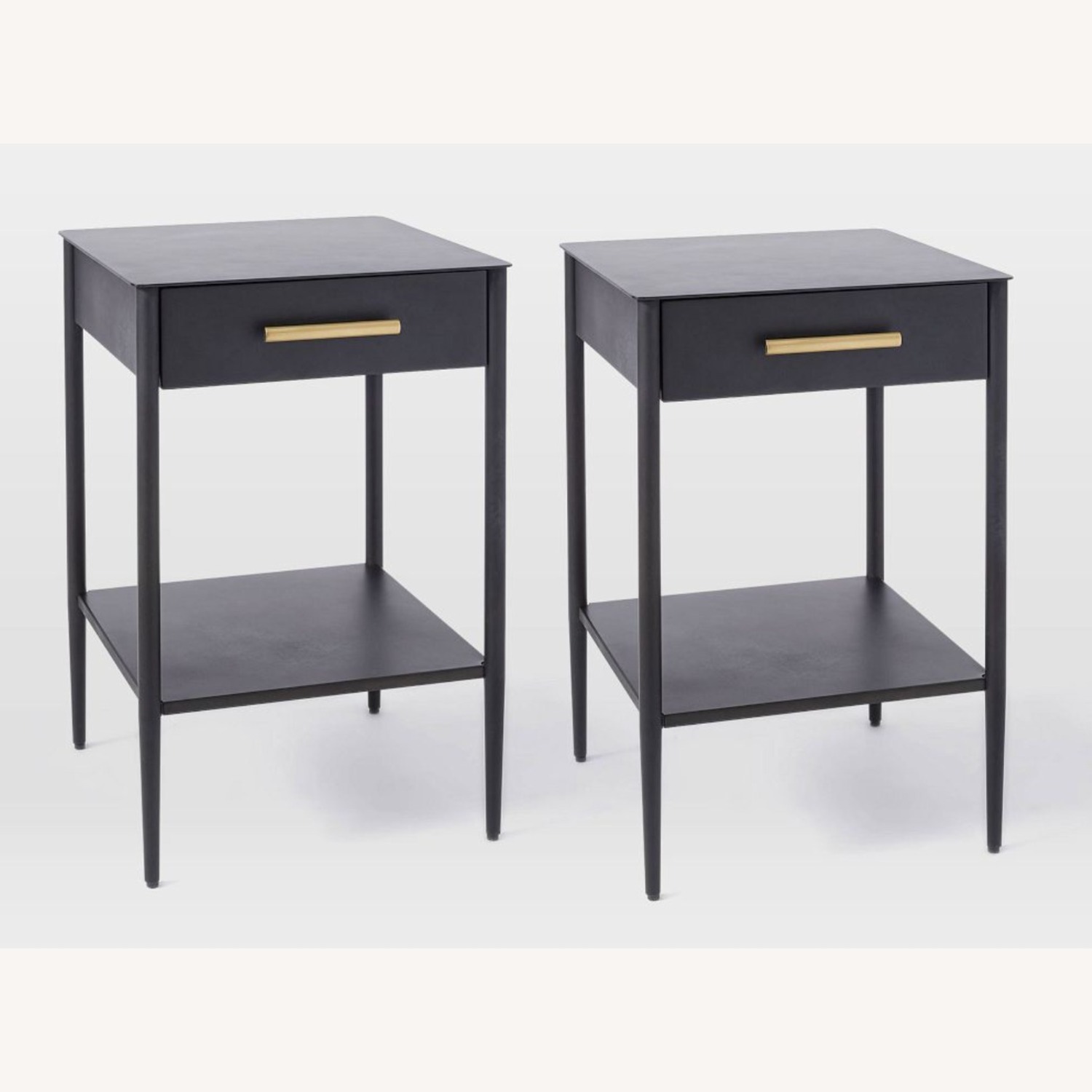 West Elm Metalwork Mini Nightstands (16") - image-1