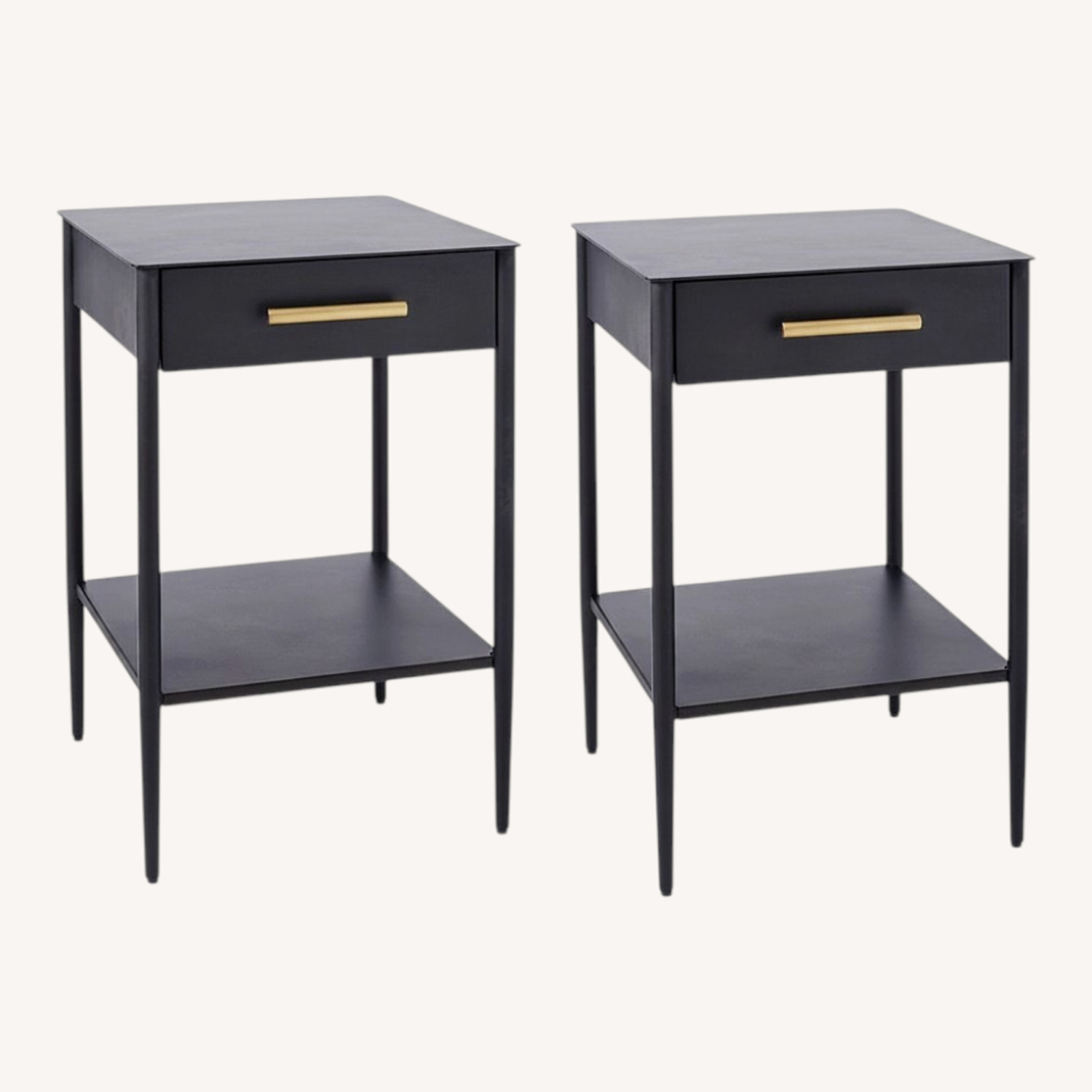 West Elm Metalwork Mini Nightstands (16") - image-0