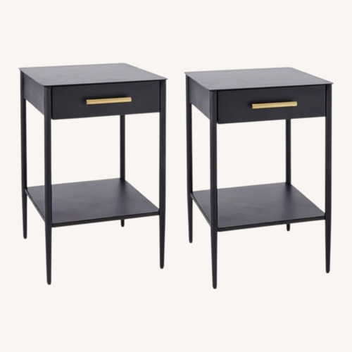 Used West Elm Metalwork Mini Nightstands (16") for sale on AptDeco