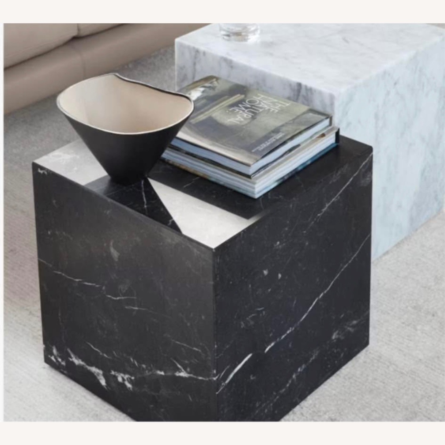 Herman Miller Plinth Black Marble Side Table - image-3