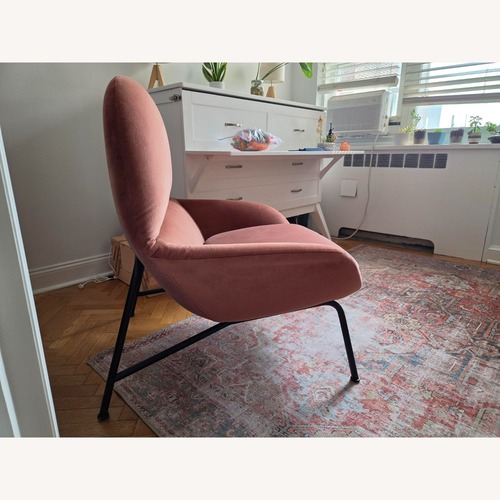 Used West Elm Fillmore Mid-Century Chair in "Brick" for sale on AptDeco