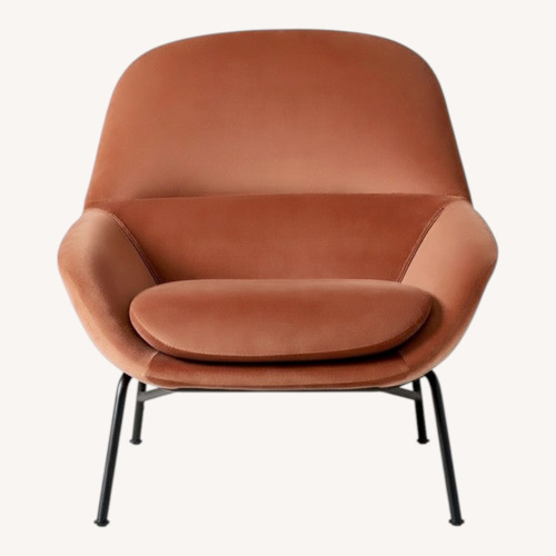 Used West Elm Fillmore Mid-Century Chair in "Brick" for sale on AptDeco
