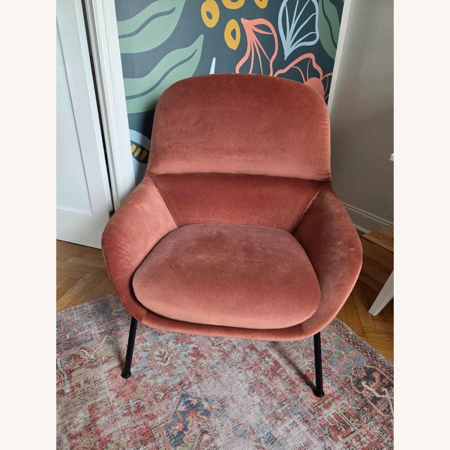 West Elm Fillmore Mid-Century Chair in "Brick" - image-2
