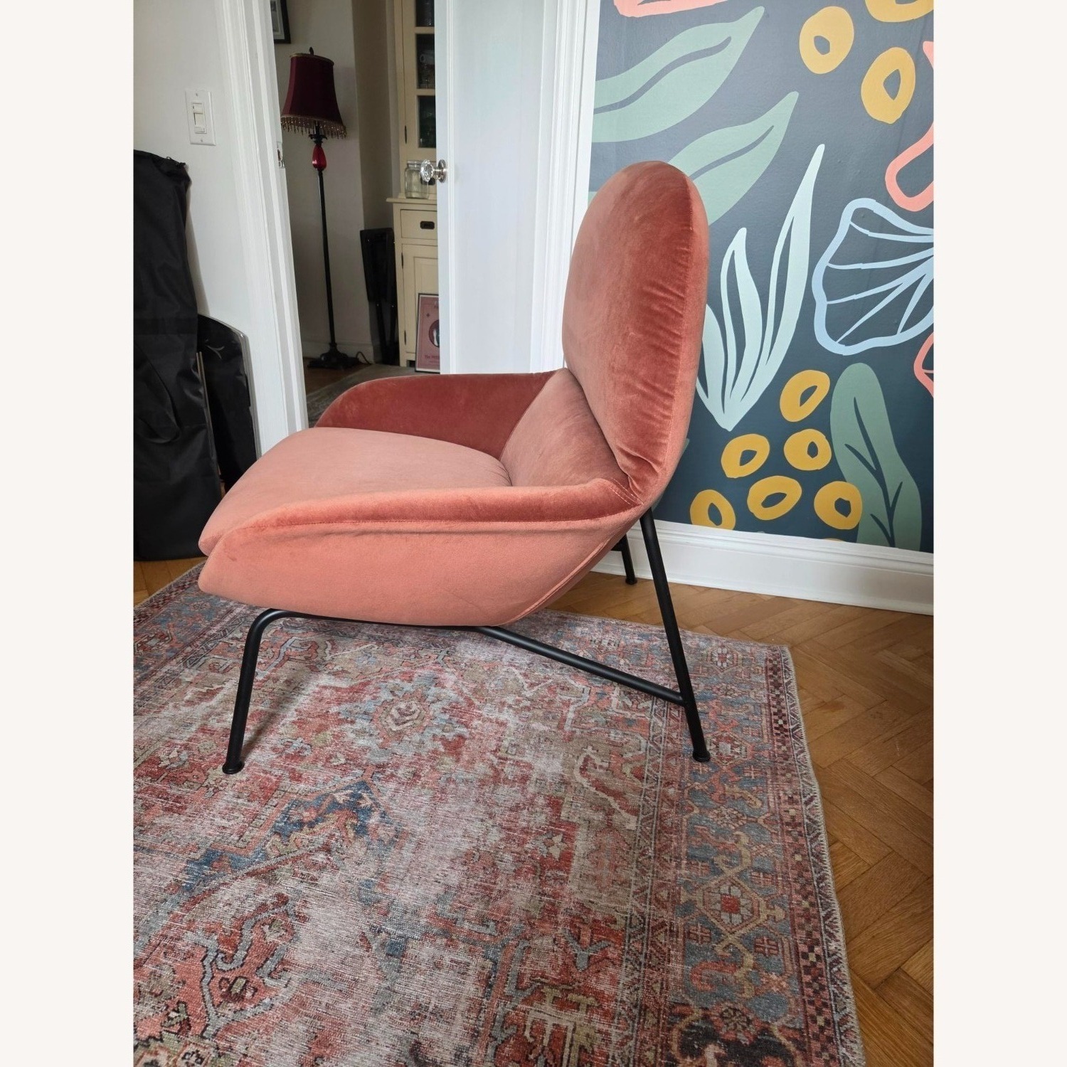 West Elm Fillmore Mid-Century Chair in "Brick" - image-3