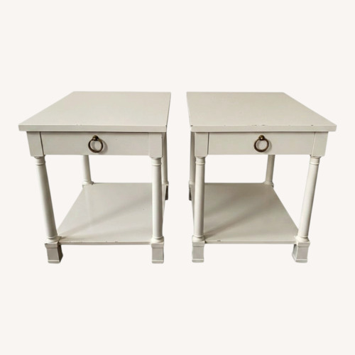 Used Boutique Hotel Solid Wood Nightstands (Set of 2) for sale on AptDeco