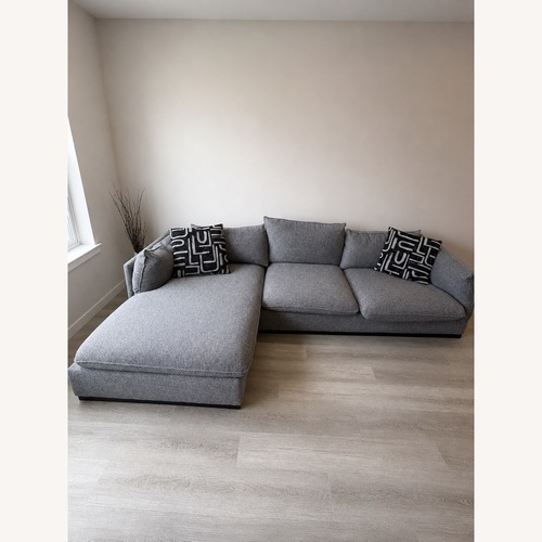 Used Bob's Discount Furniture Light Gray Chaise Lounge for sale on AptDeco
