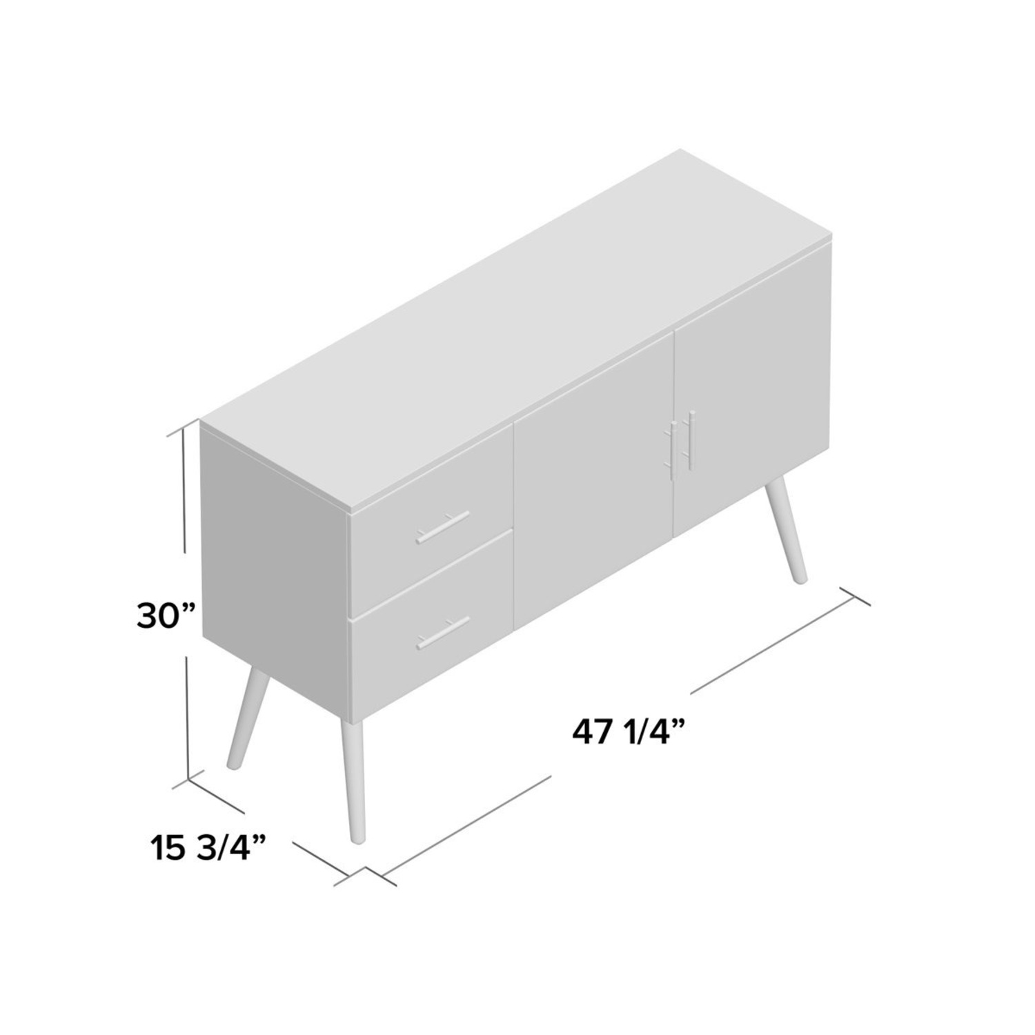Wayfair 47.25'' Wide 2 Drawer Buffet Cabinet - image-15