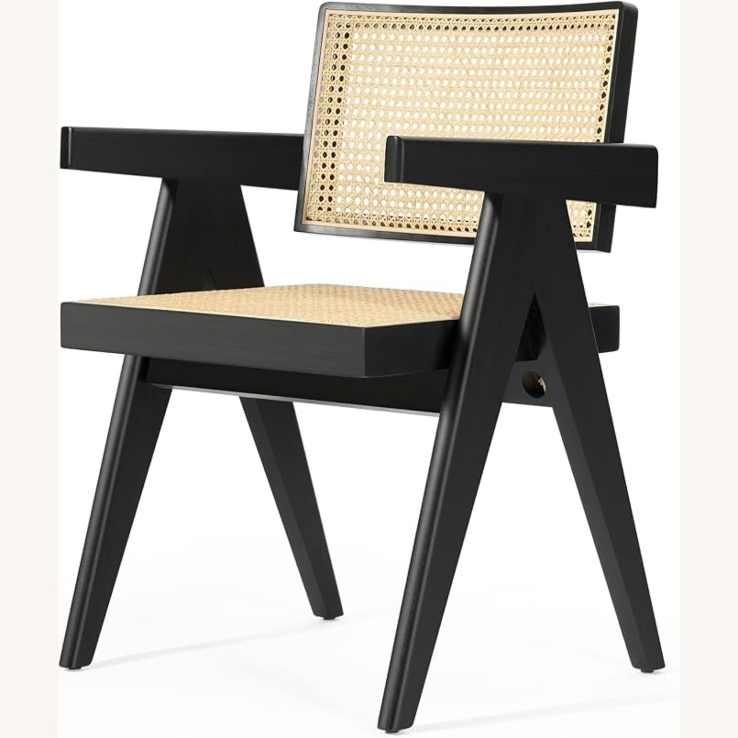 Black Rattan Dining Chairs - image-7