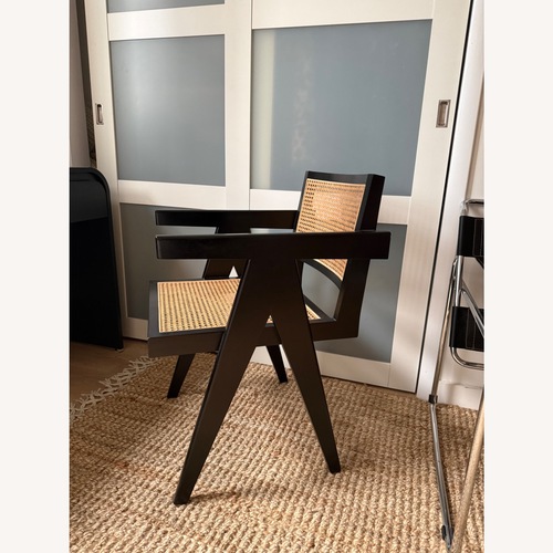 Used Black Rattan Dining Chairs for sale on AptDeco