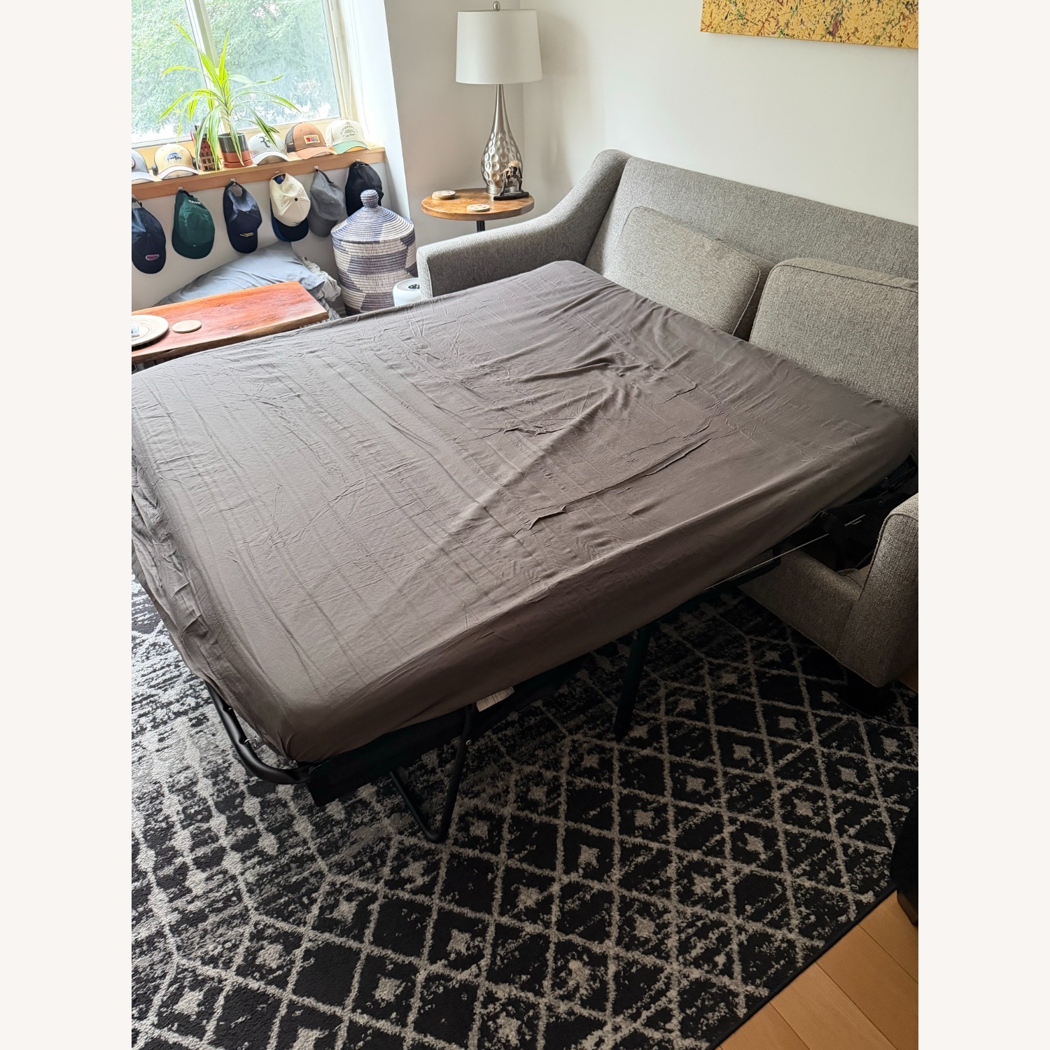 Raymour & Flanigan Light Gray 3+ Seater Sofa - image-4