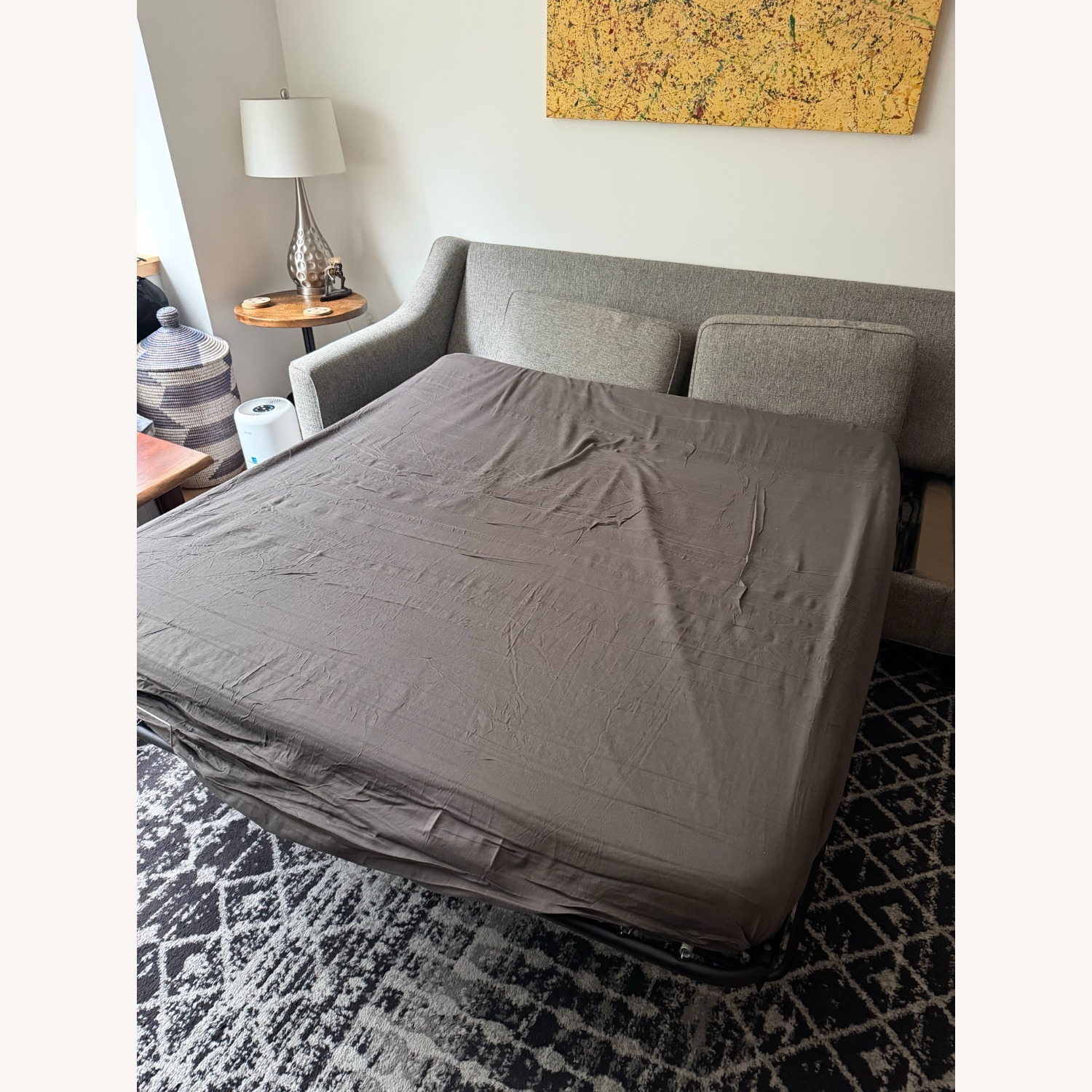 Raymour & Flanigan Light Gray 3+ Seater Sofa - image-3