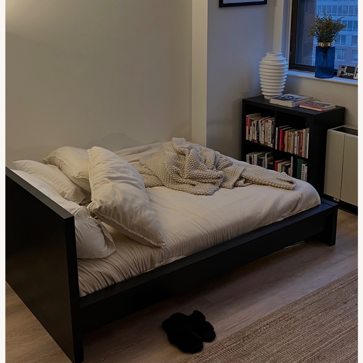 Ikram Design Malm Black Wood Full Bed - image-1