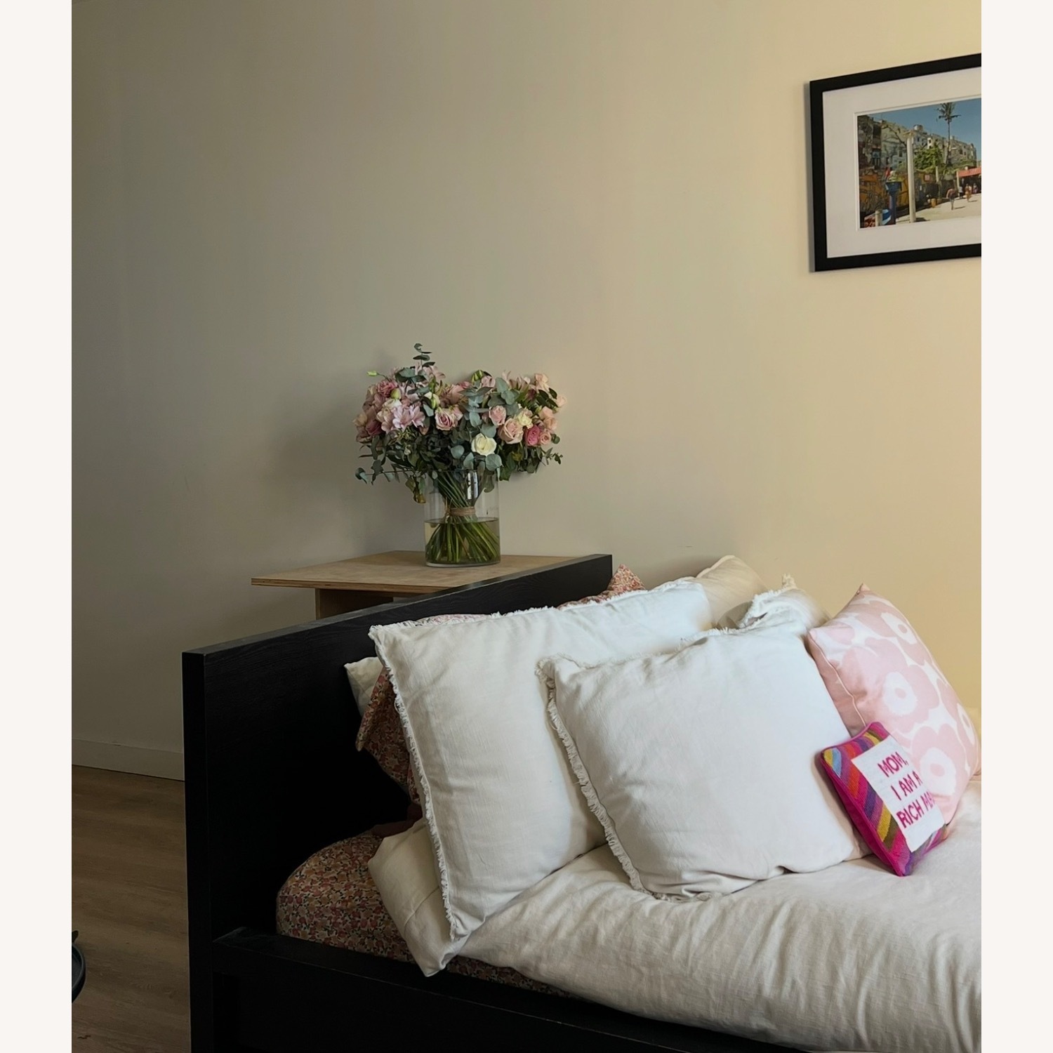 Ikram Design Malm Black Wood Full Bed - image-3