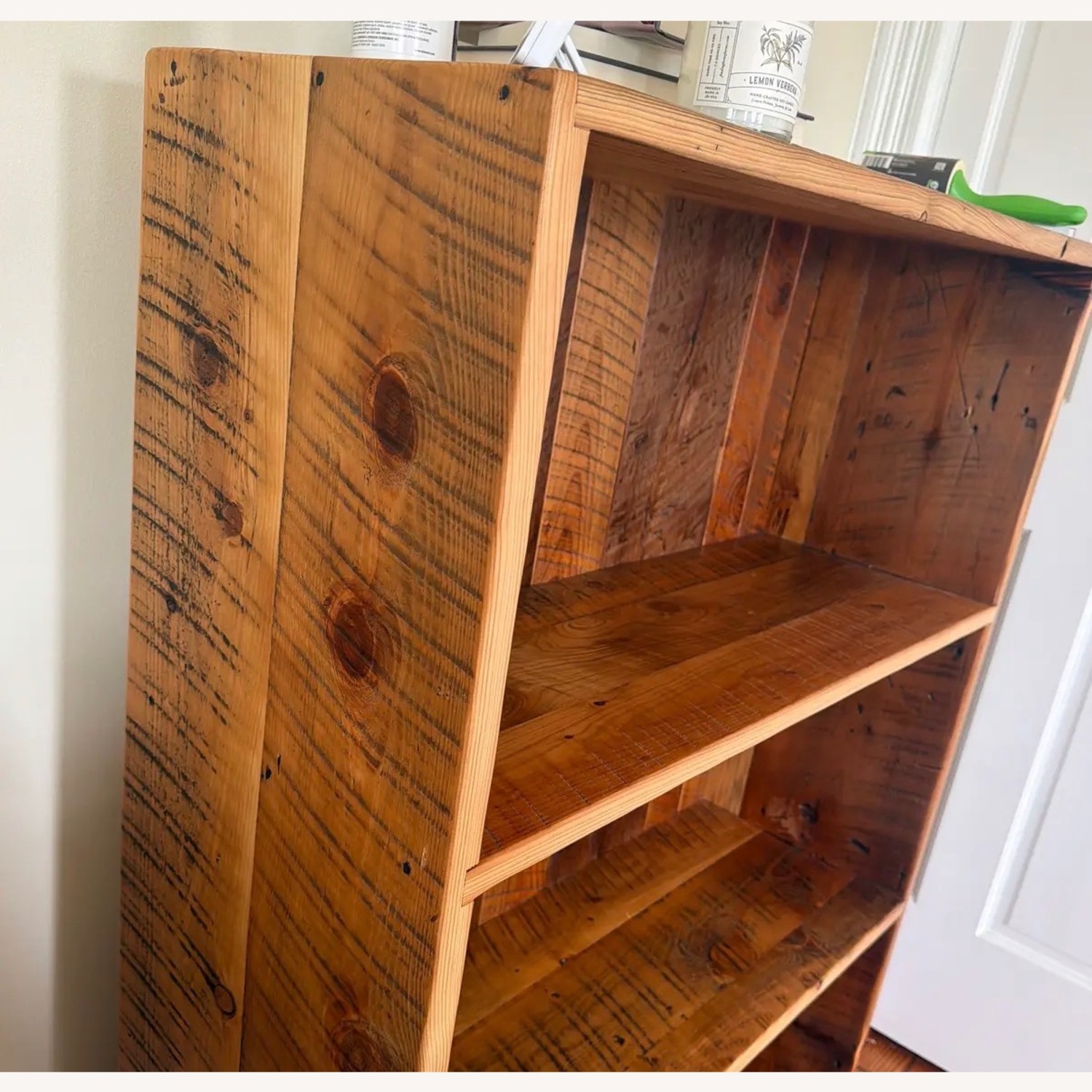 Dark Brown Wood Bookcase - image-3