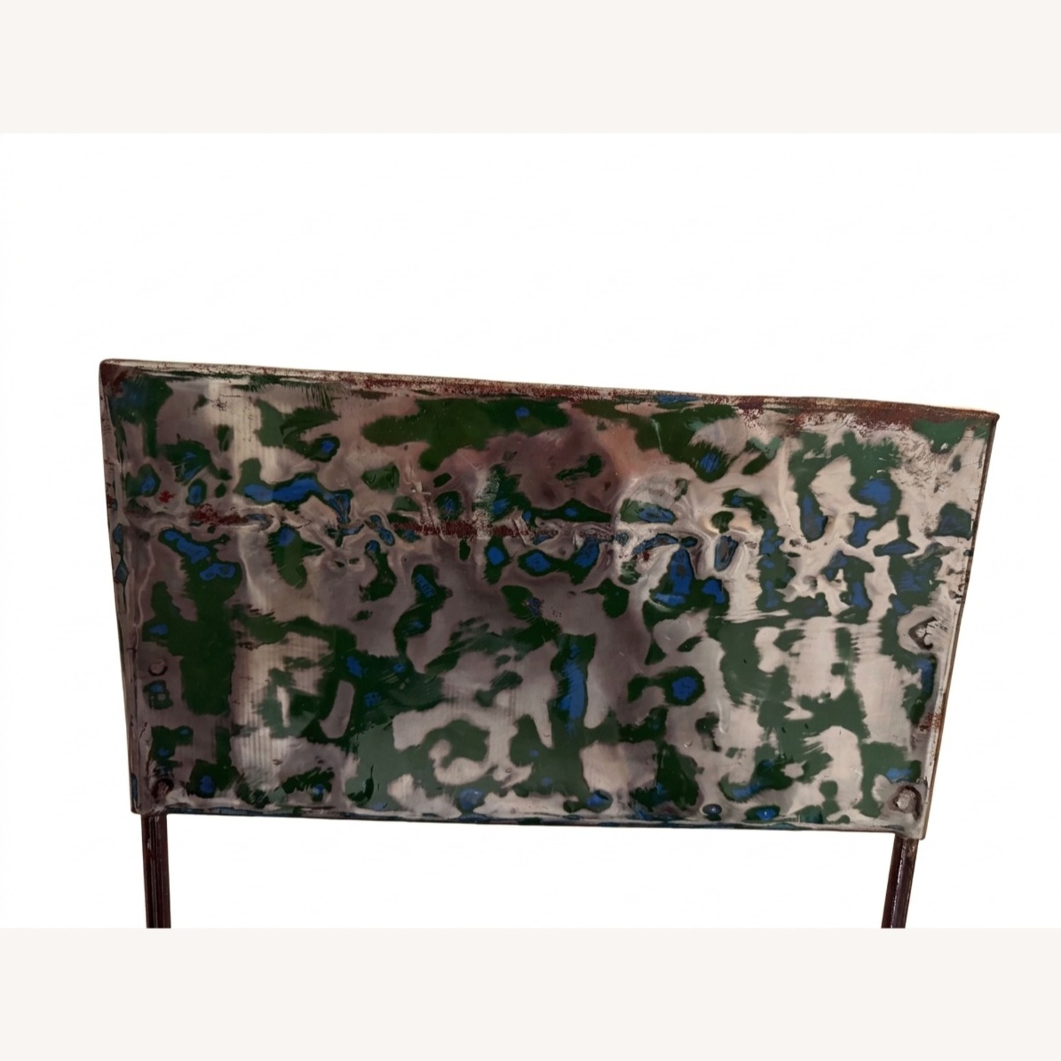Upcycled Metal Oil Drum Chair - Patina Finish - image-4