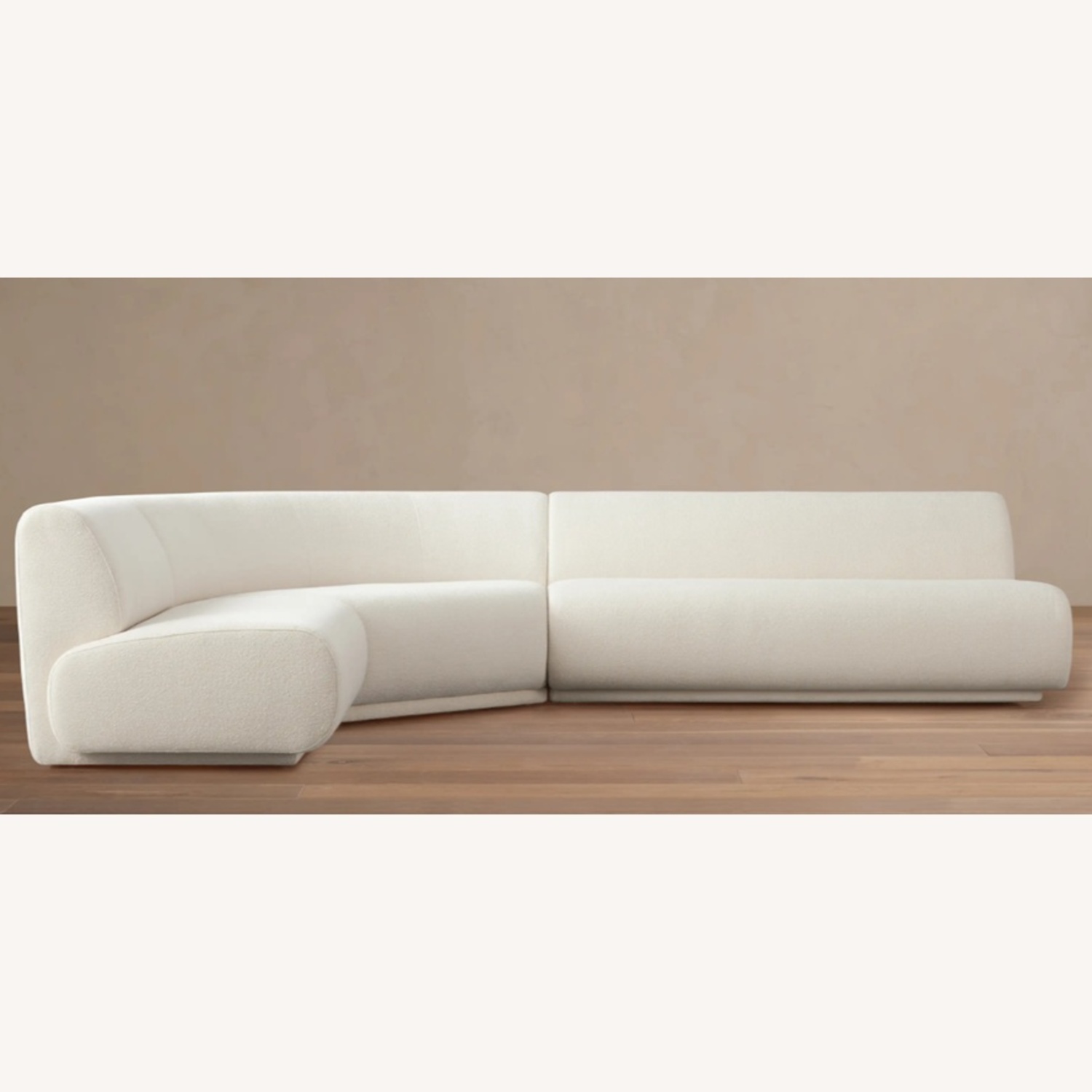 Arhaus Gianni White Fabric 3+ Piece Sectional - image-7
