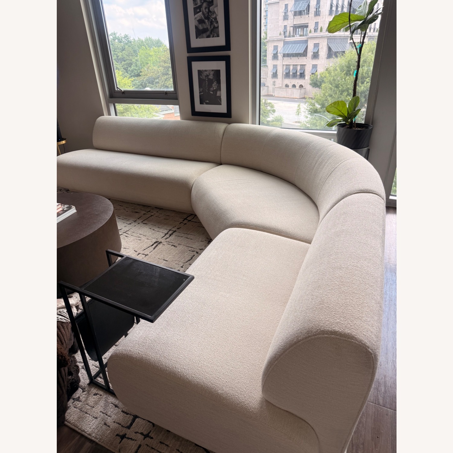 Arhaus Gianni White Fabric 3+ Piece Sectional - image-5
