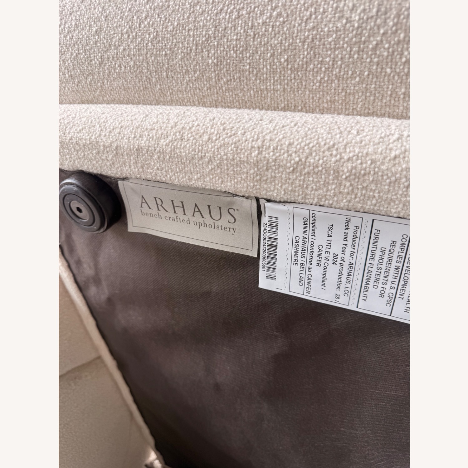 Arhaus Gianni White Fabric 3+ Piece Sectional - image-6