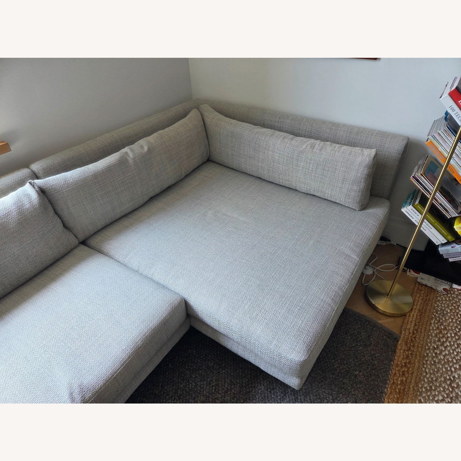 Article Lappi Light Gray Fabric 2 Piece Sectional - image-3