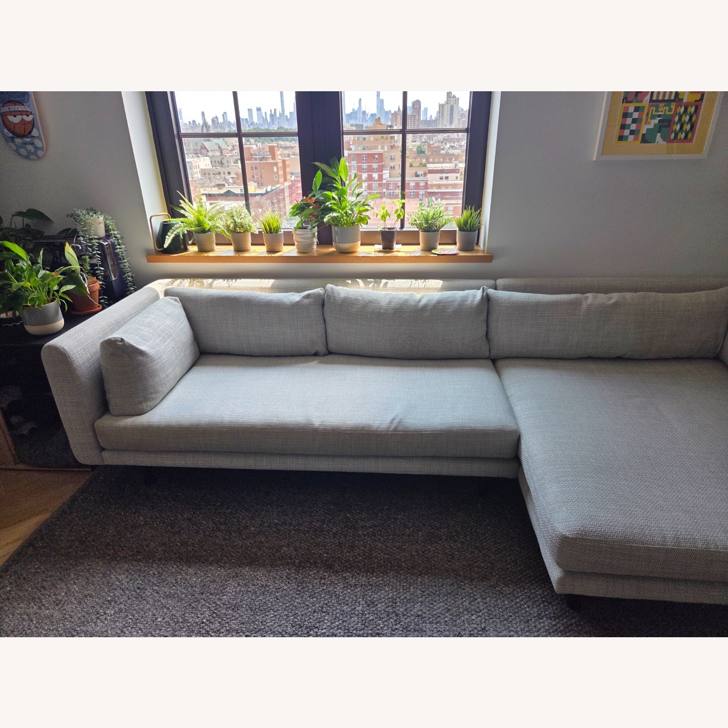 Article Lappi Light Gray Fabric 2 Piece Sectional - image-5