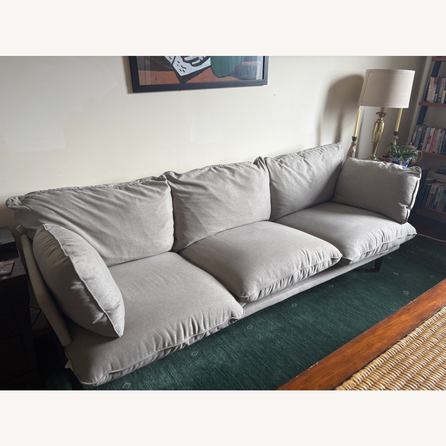 Floyd Sofa 1.0 Light Gray Fabric 3+ Seater Sofa - image-1