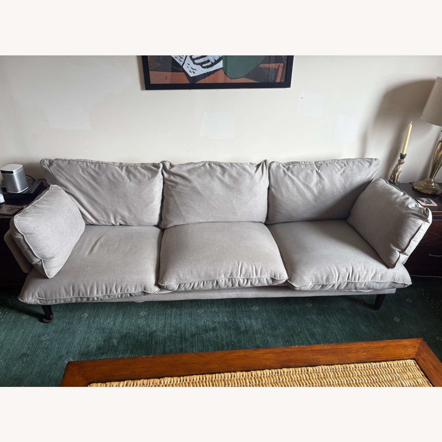 Floyd Sofa 1.0 Light Gray Fabric 3+ Seater Sofa - image-2