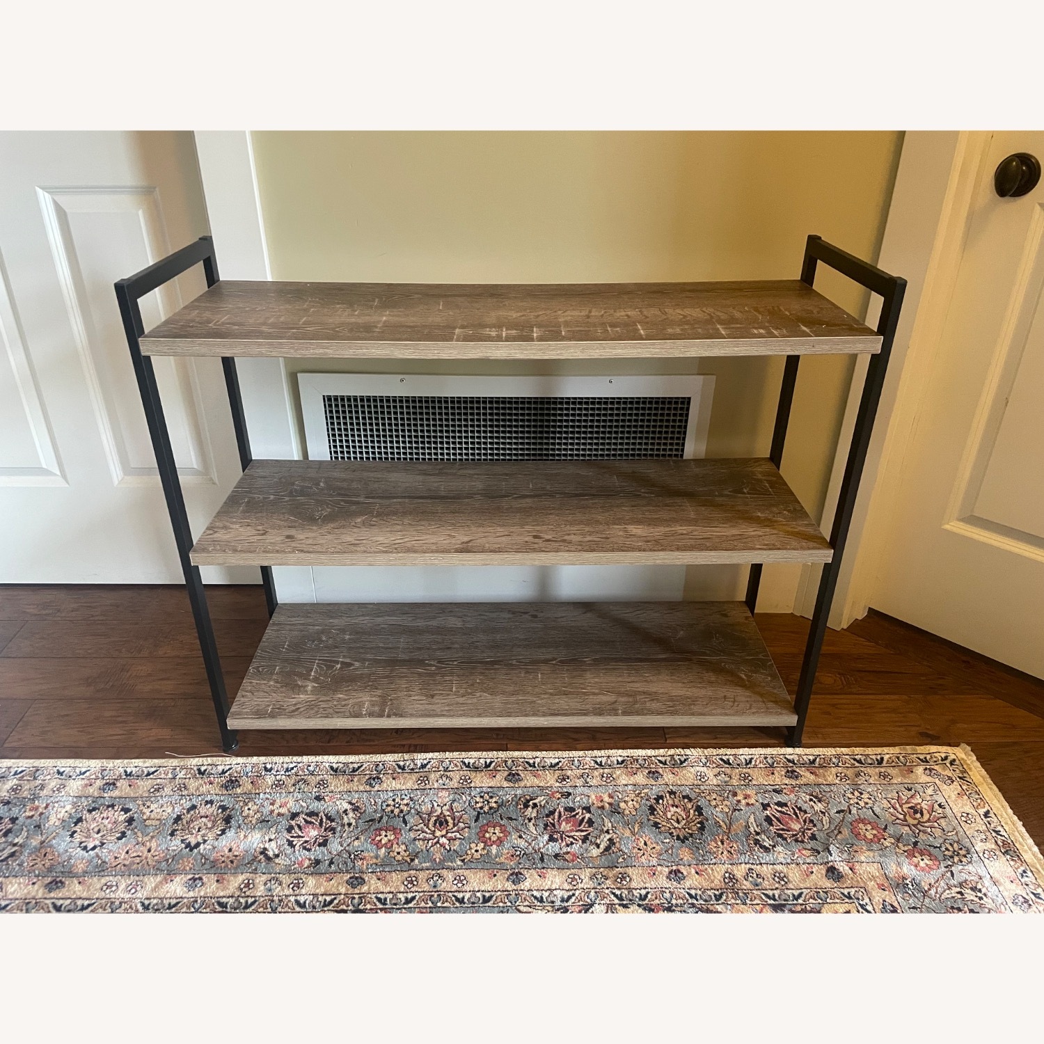Modern Industrial 3-Shelf Bookcase - image-1
