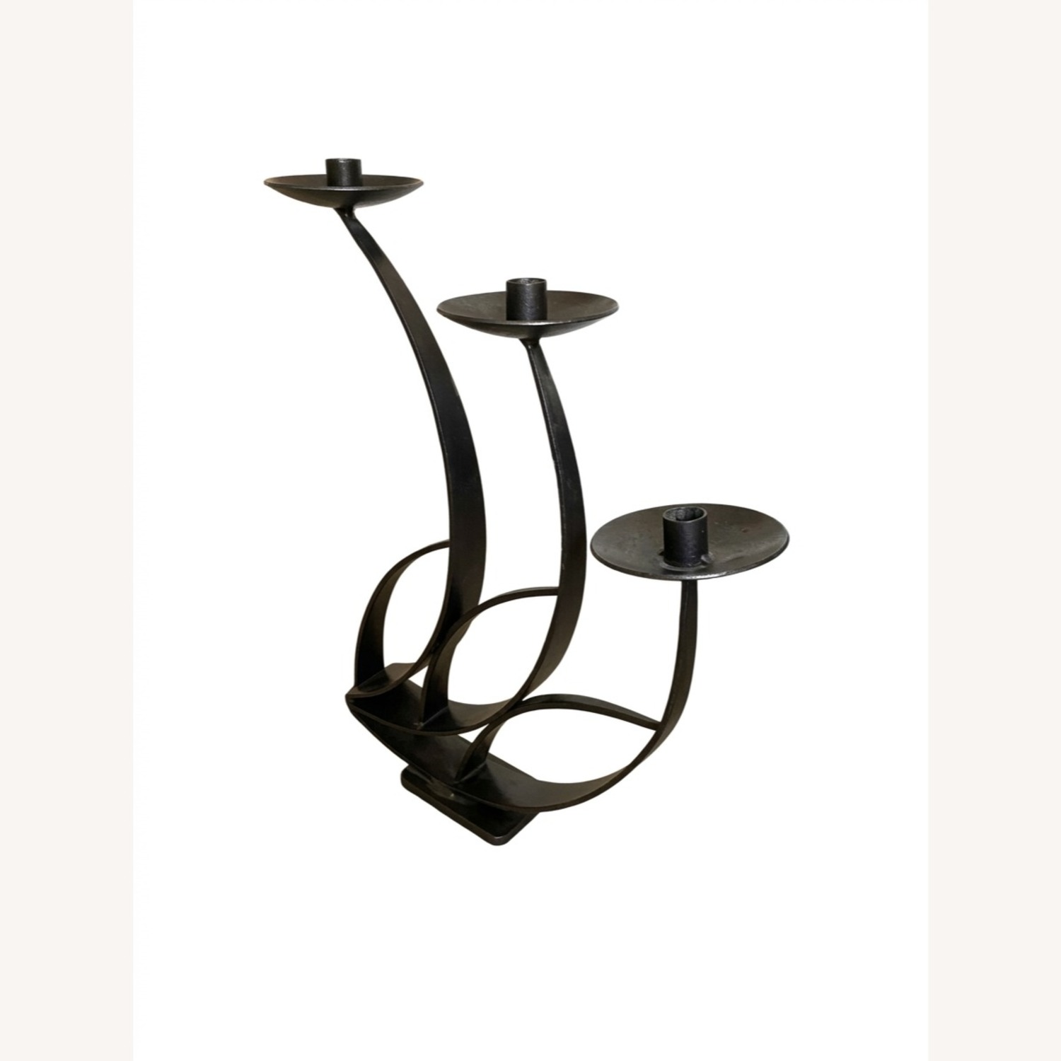 Vintage 3-Tier Metal Candelabra by Gadi Efrat - image-3