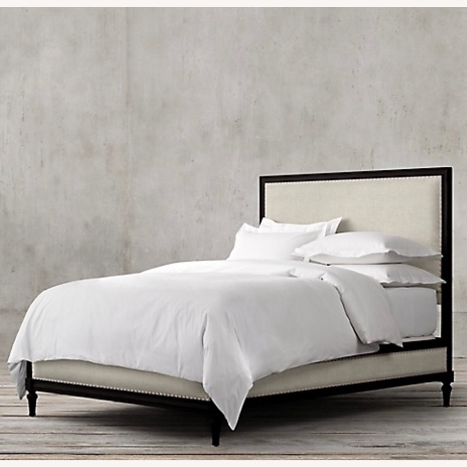 Restoration Hardware Maison Fabric Panel Grey Oak Queen Bed - image-20