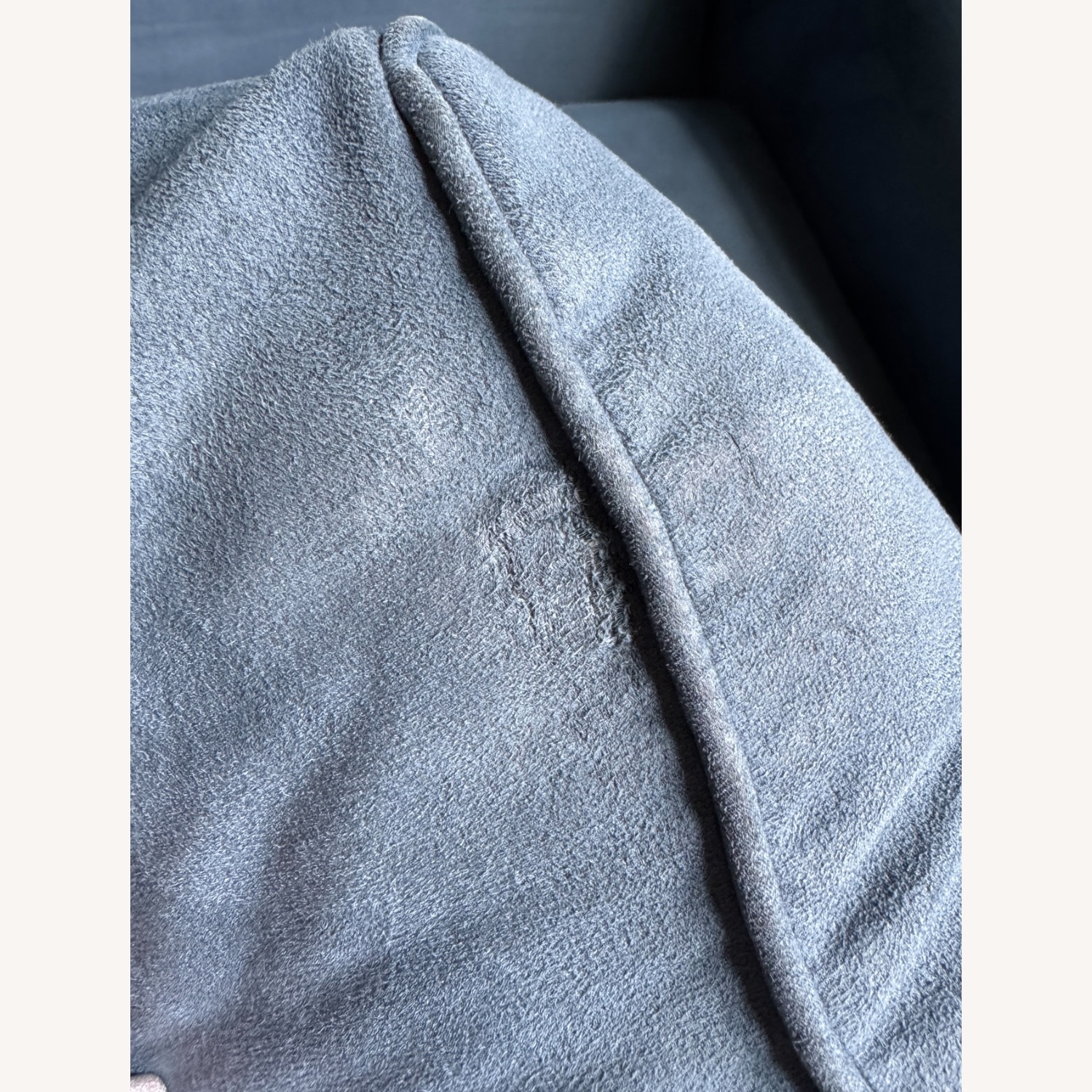 Blue Suede Chaise Lounge - image-5