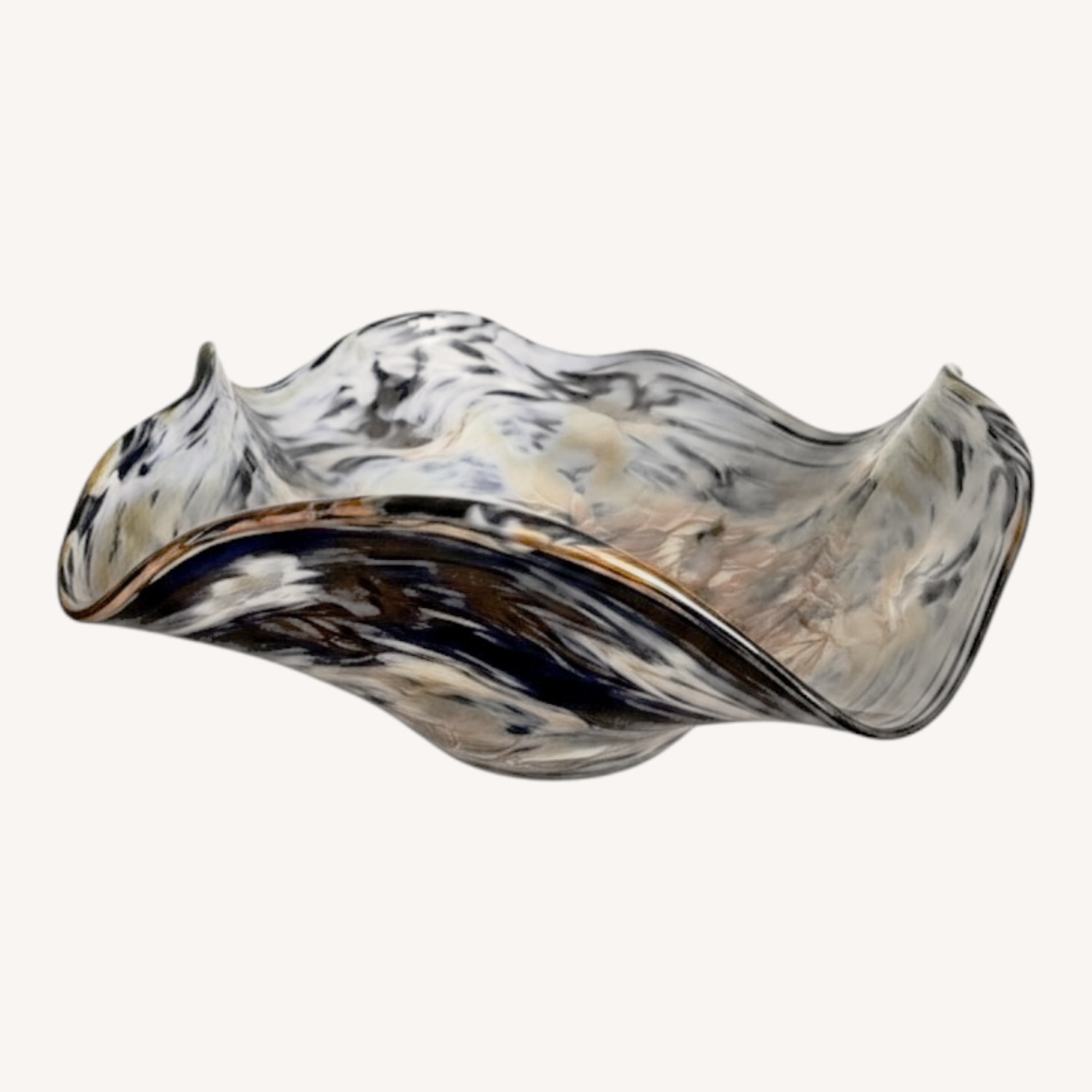 Marcus Thesing Hand-Blown Art Glass Bowl 2017 - image-3