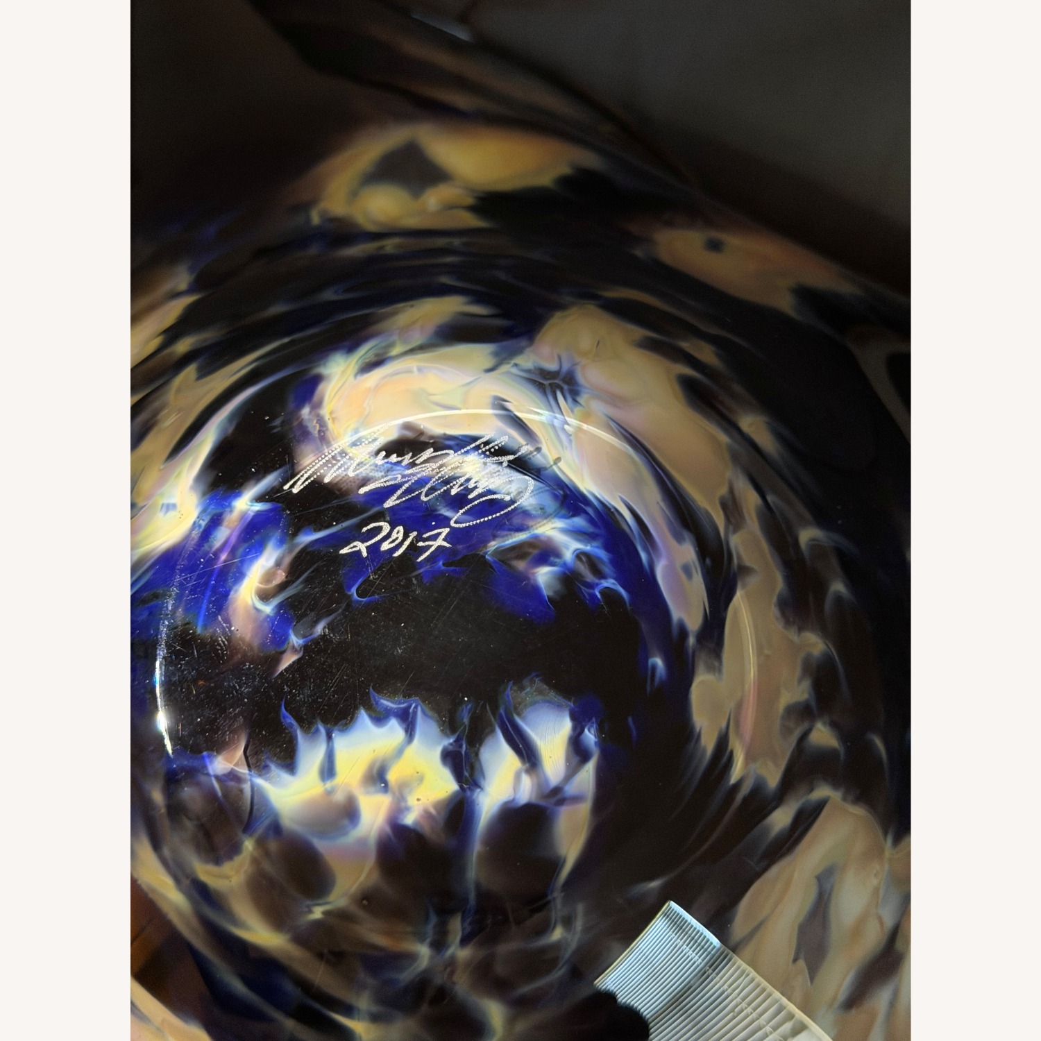 Marcus Thesing Hand-Blown Art Glass Bowl 2017 - image-2