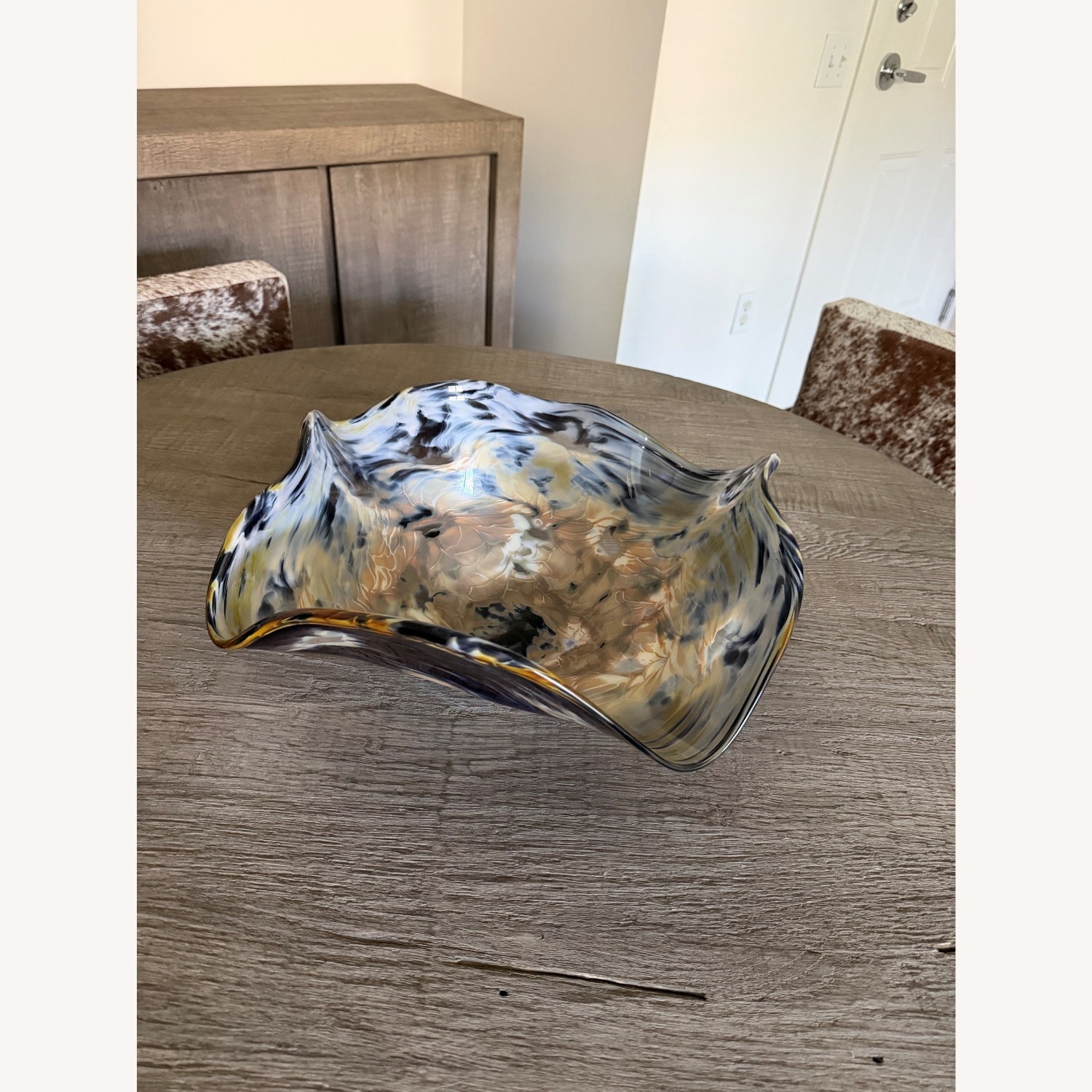 Marcus Thesing Hand-Blown Art Glass Bowl 2017 - image-1