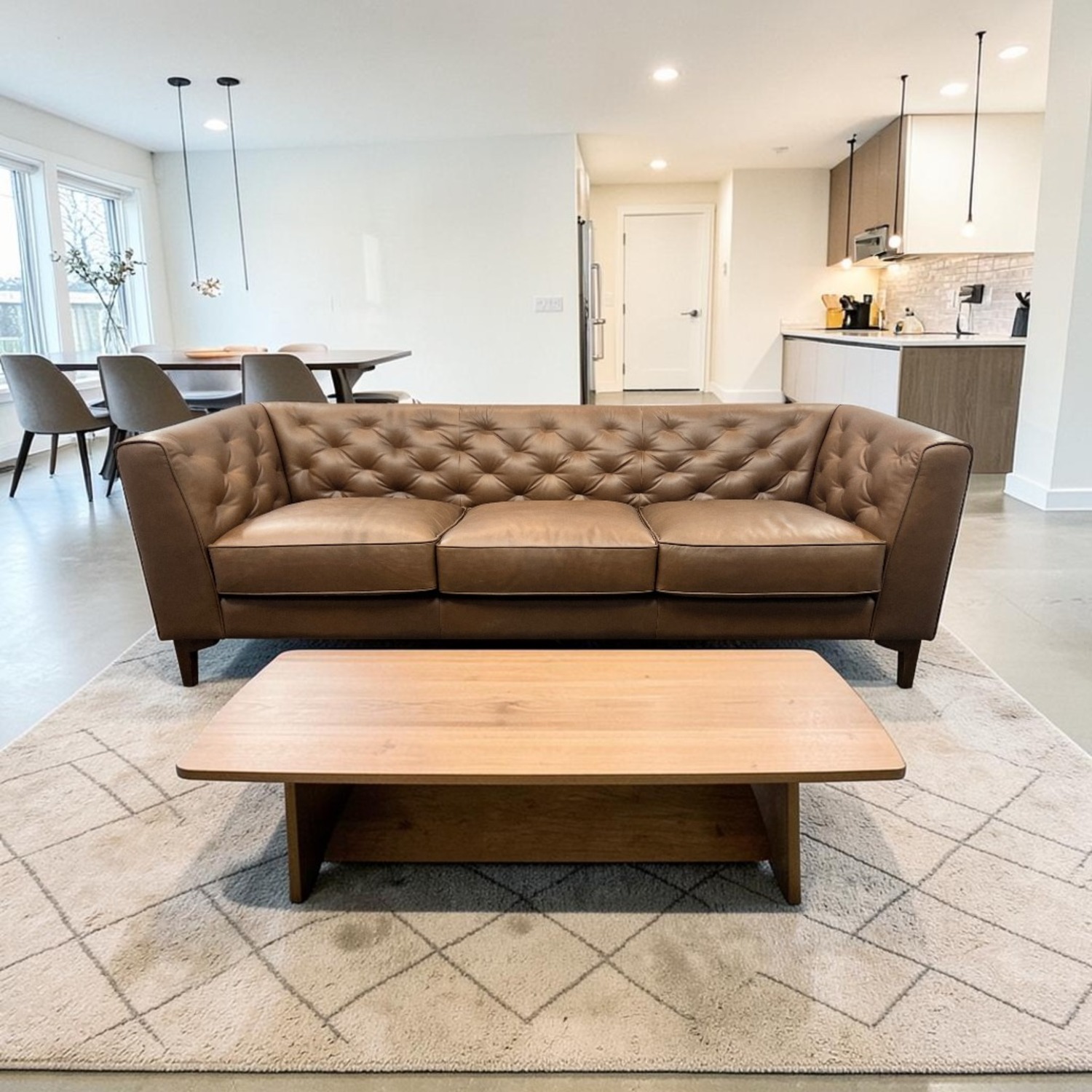 Poly and Bark Essex Leather Sofa - image-1