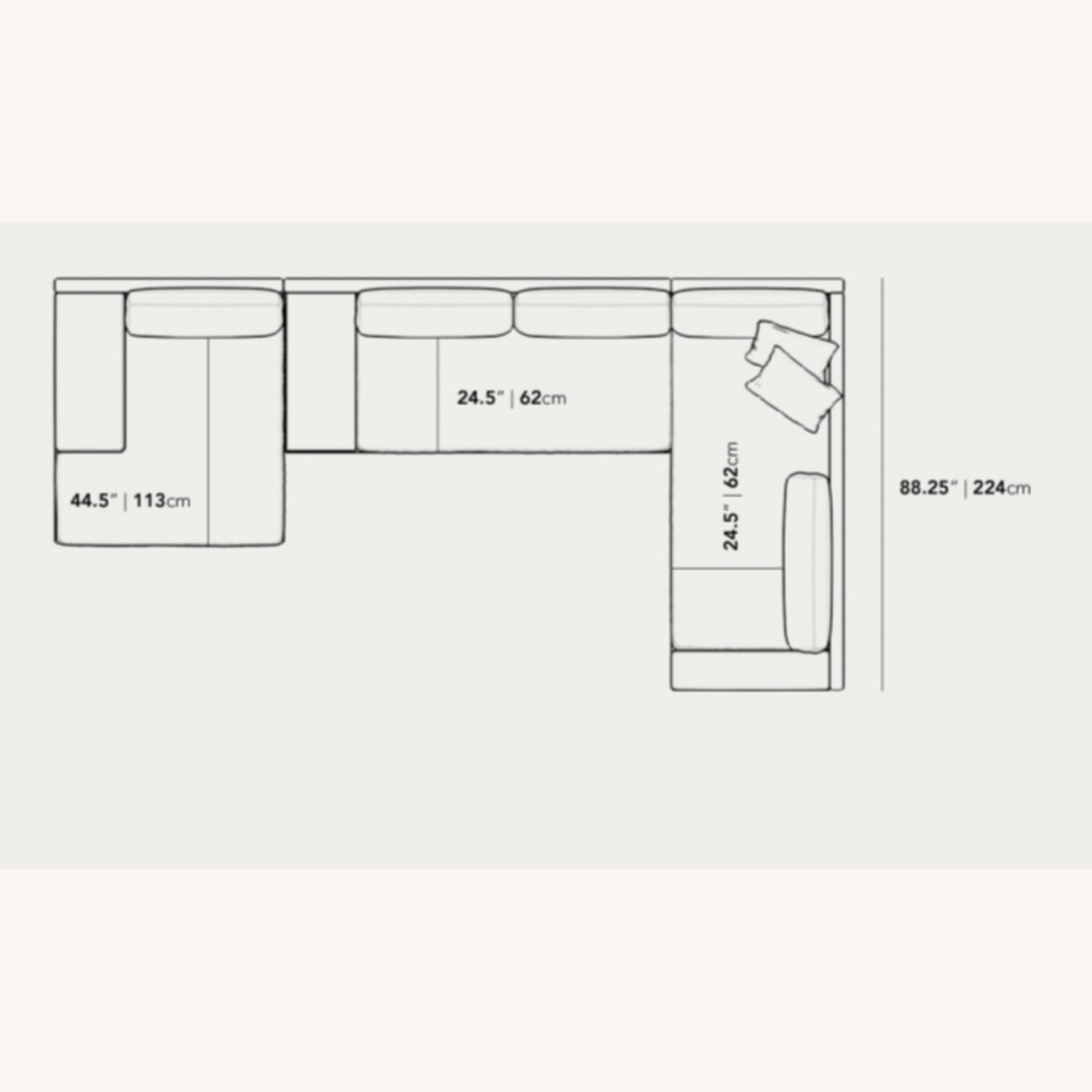 Rove Concepts Dresden Black Velvet 2 Piece Sectional - image-3
