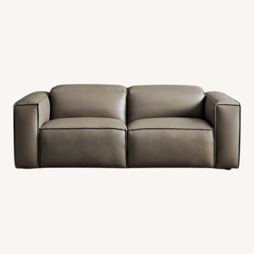 Used Arhaus Coburn Charcoal Leather Sofa for sale on AptDeco