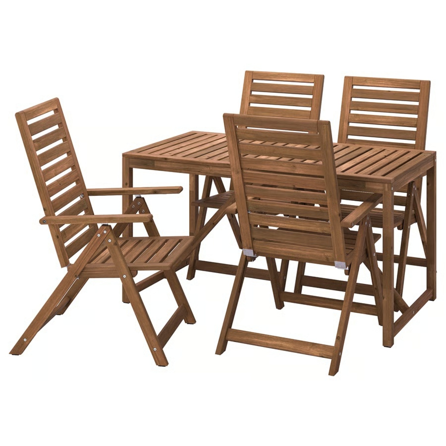 IKEA Dark Brown Wood Patio Furniture - image-4
