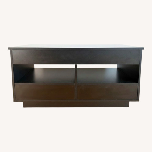 Used Black Wood Coffee Table for sale on AptDeco