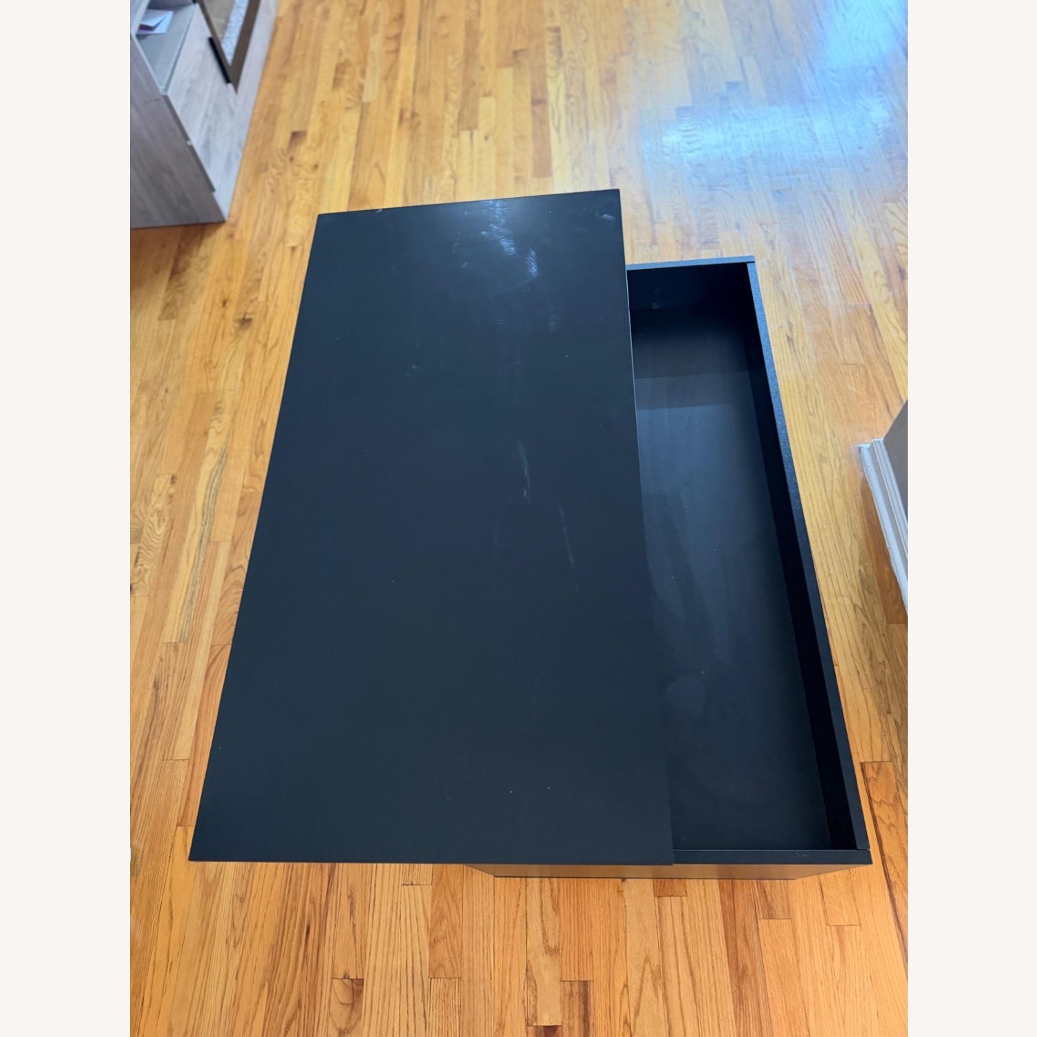 Black Wood Coffee Table - image-8