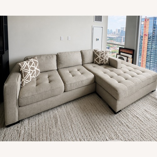Used Walter E. Smithe Natural 2 Piece Sectional for sale on AptDeco
