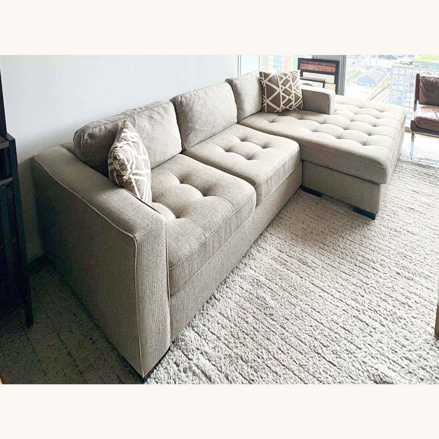 Walter E. Smithe Natural 2 Piece Sectional - image-3