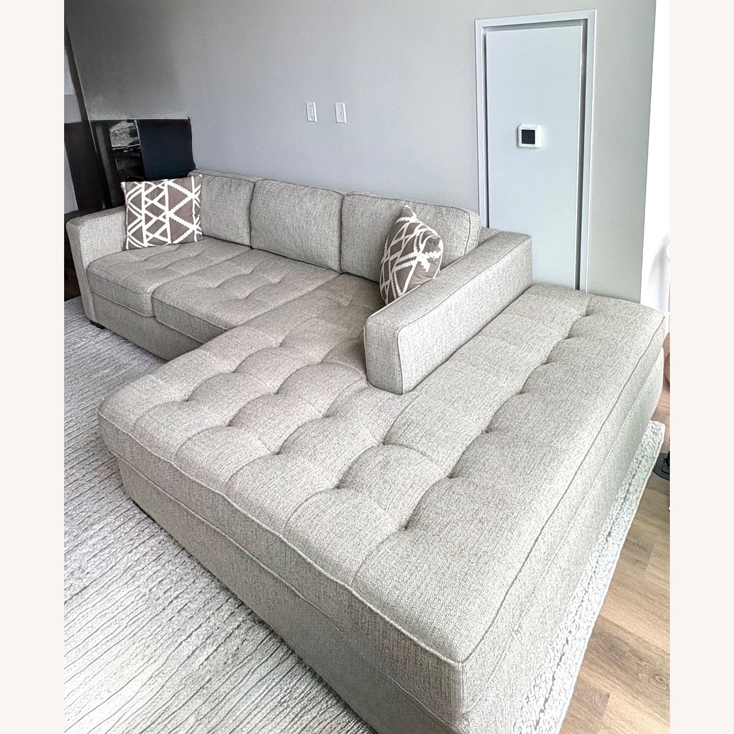 Walter E. Smithe Natural 2 Piece Sectional - image-2