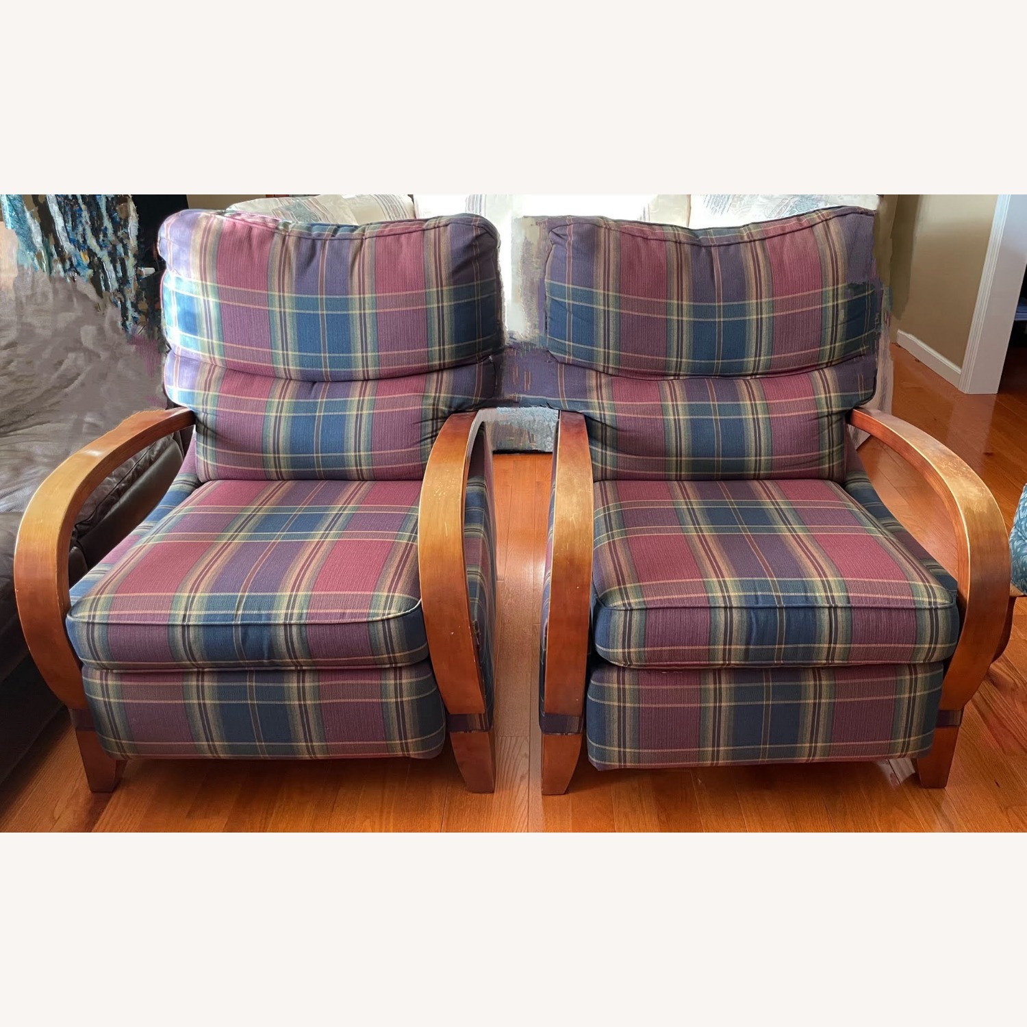 Vintage/Antique Finds Fabric Recliner - image-1
