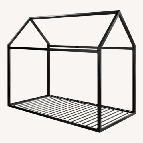 Used Pottery Barn Kids Black Camden House Twin Bed for sale on AptDeco